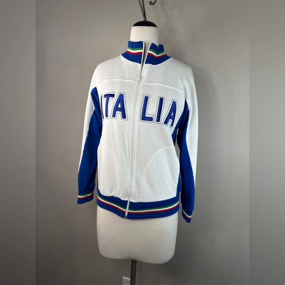 Vintage 90’s Italian Italia Italy lightweight bomber jacket made in Italy size S